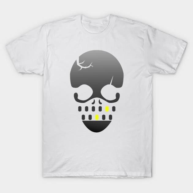 Golden Tooth Skull T-Shirt by Gshop